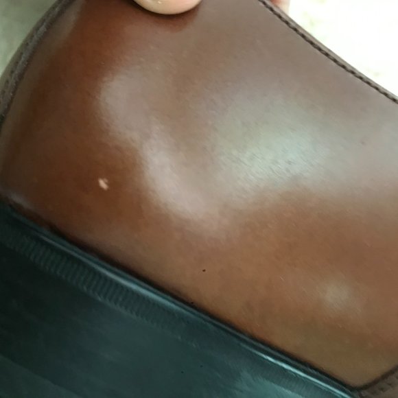 Ferragamo Mens Oxford Cognac Leather Lace Ups Cap Toe Sz 9.5 D - Picture 13 of 15